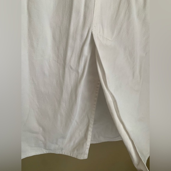 Liz wear liz Claiborne white 90’s denim jean skirt buttons vintage - Picture 7 of 9